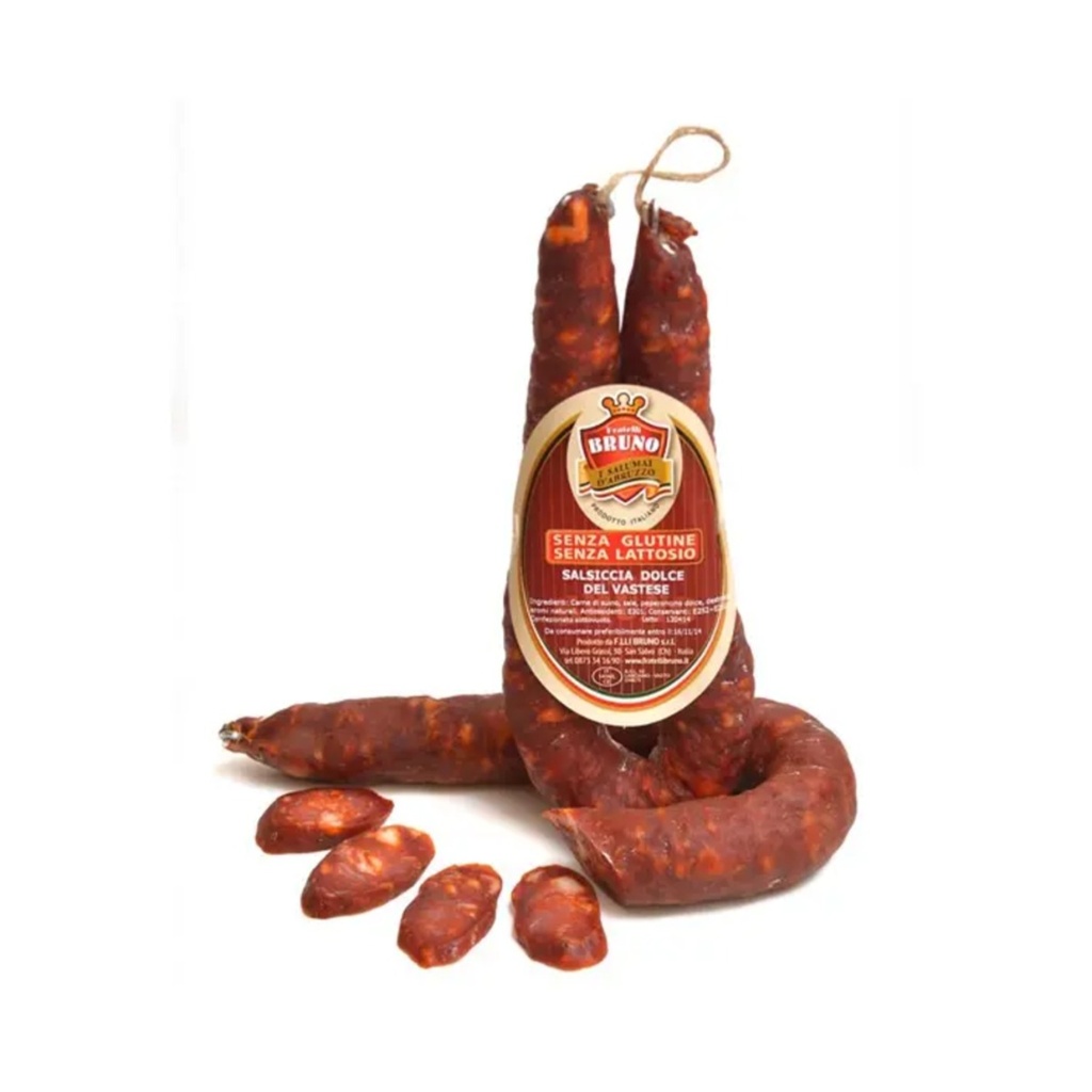 Droge worst van het terroir Vastese met milde chilipeper