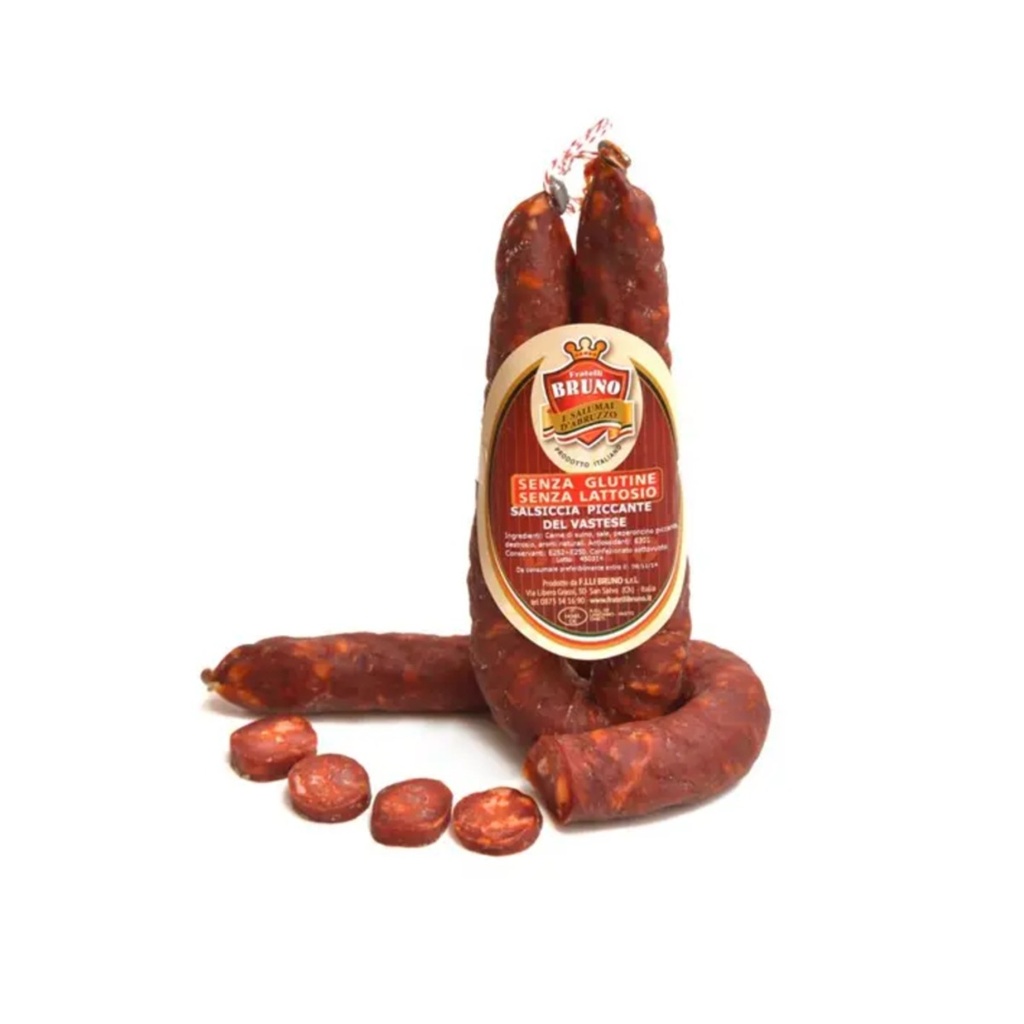 Droge worst van het terroir Vastese met hete chilipeper