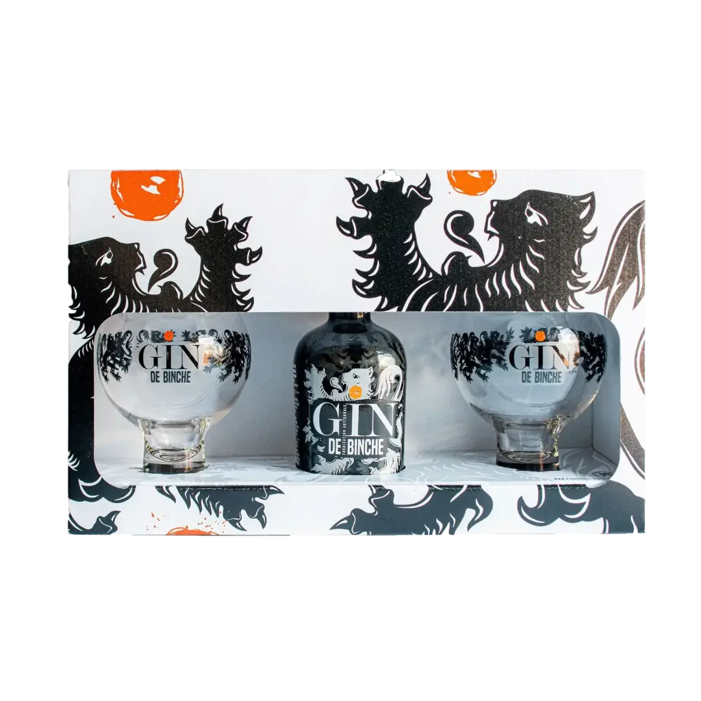 Pack Gin de Binche 35cl / 2 verres