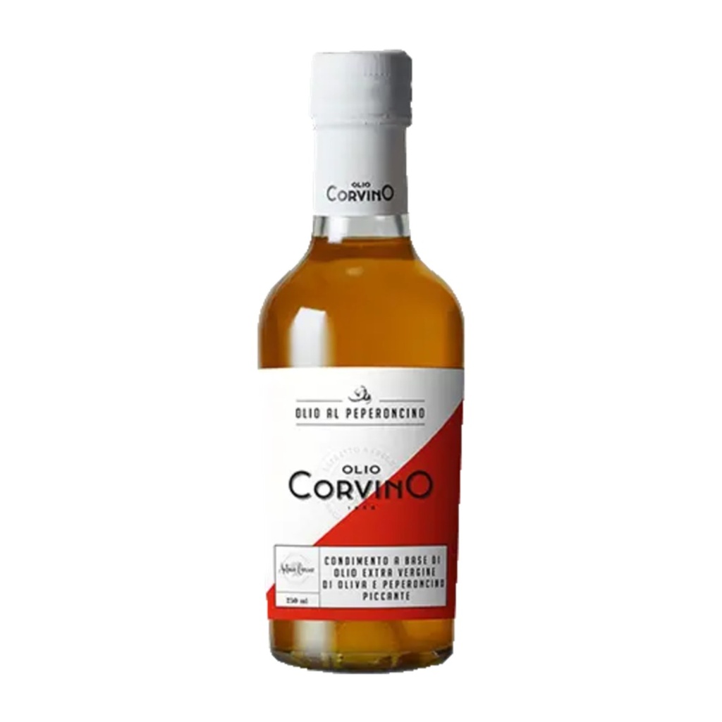 Condiment à base d'huile d'olive vierge extra au piment piquant