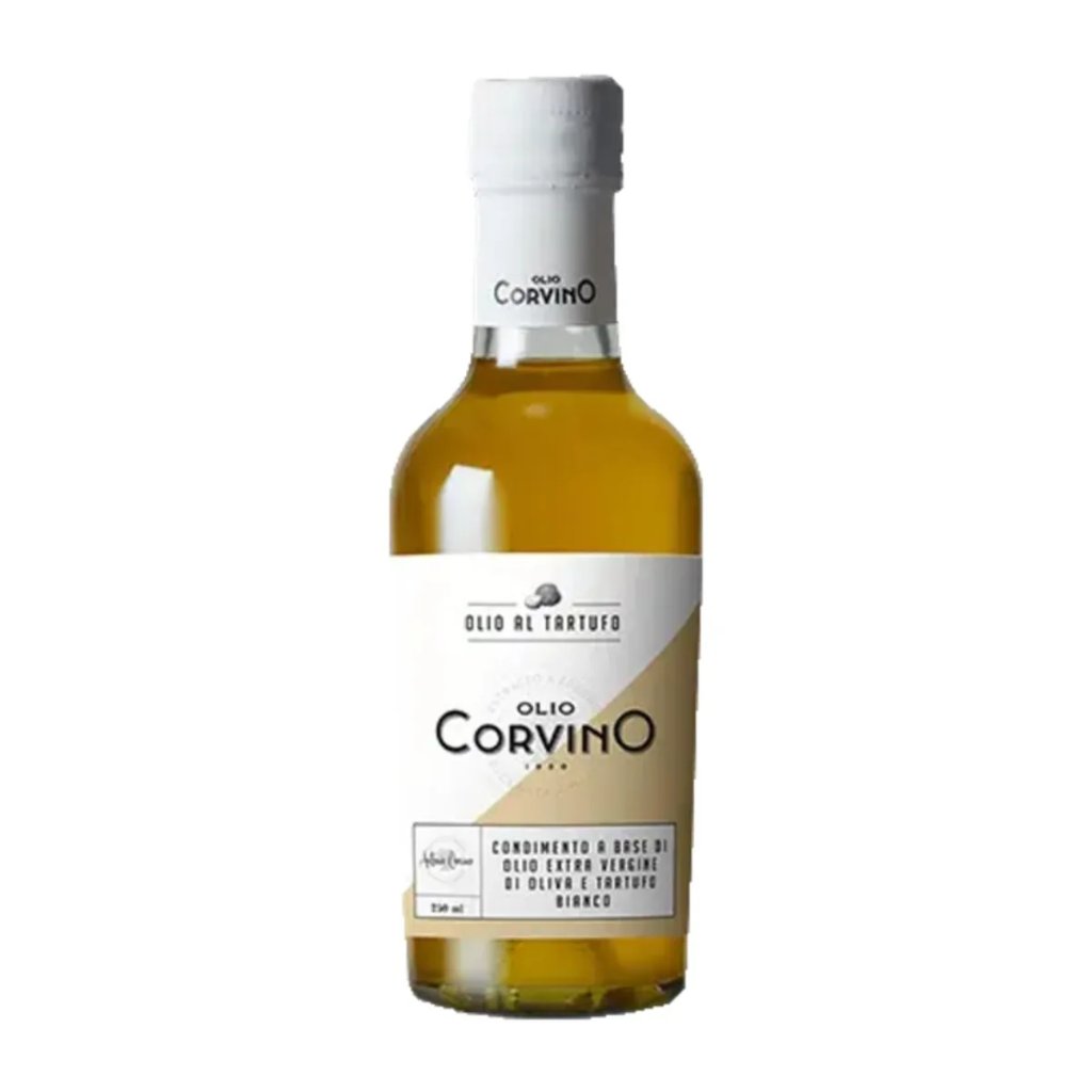 Condiment à base d'huile d'olive vierge extra à la truffe blanche