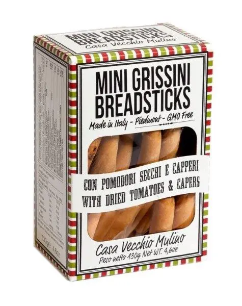 Mini-grissini tomates et câpres