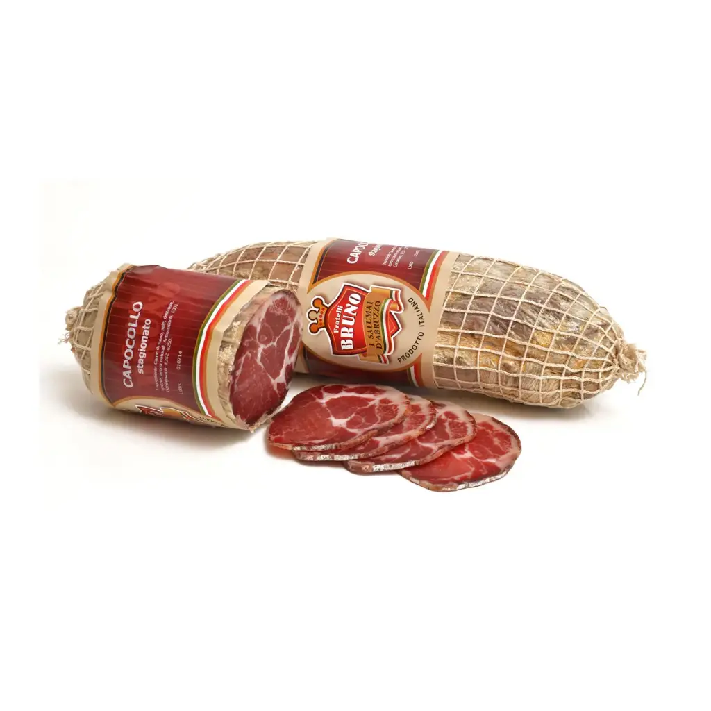 Cured capocollo from the Vasto area